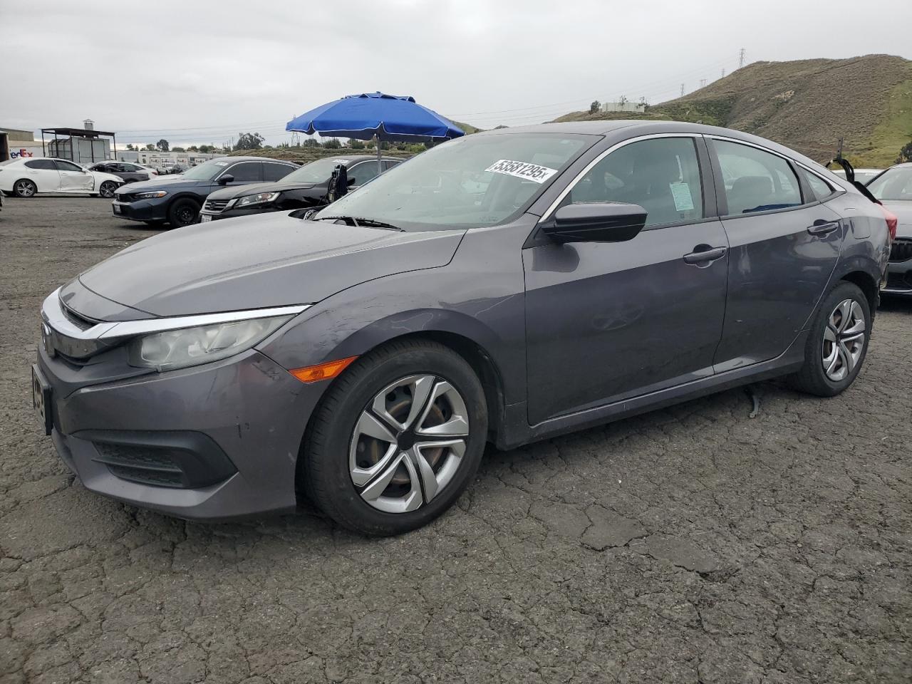 2018 Honda Civic Lx за продажба в Colton, CA - Rear End