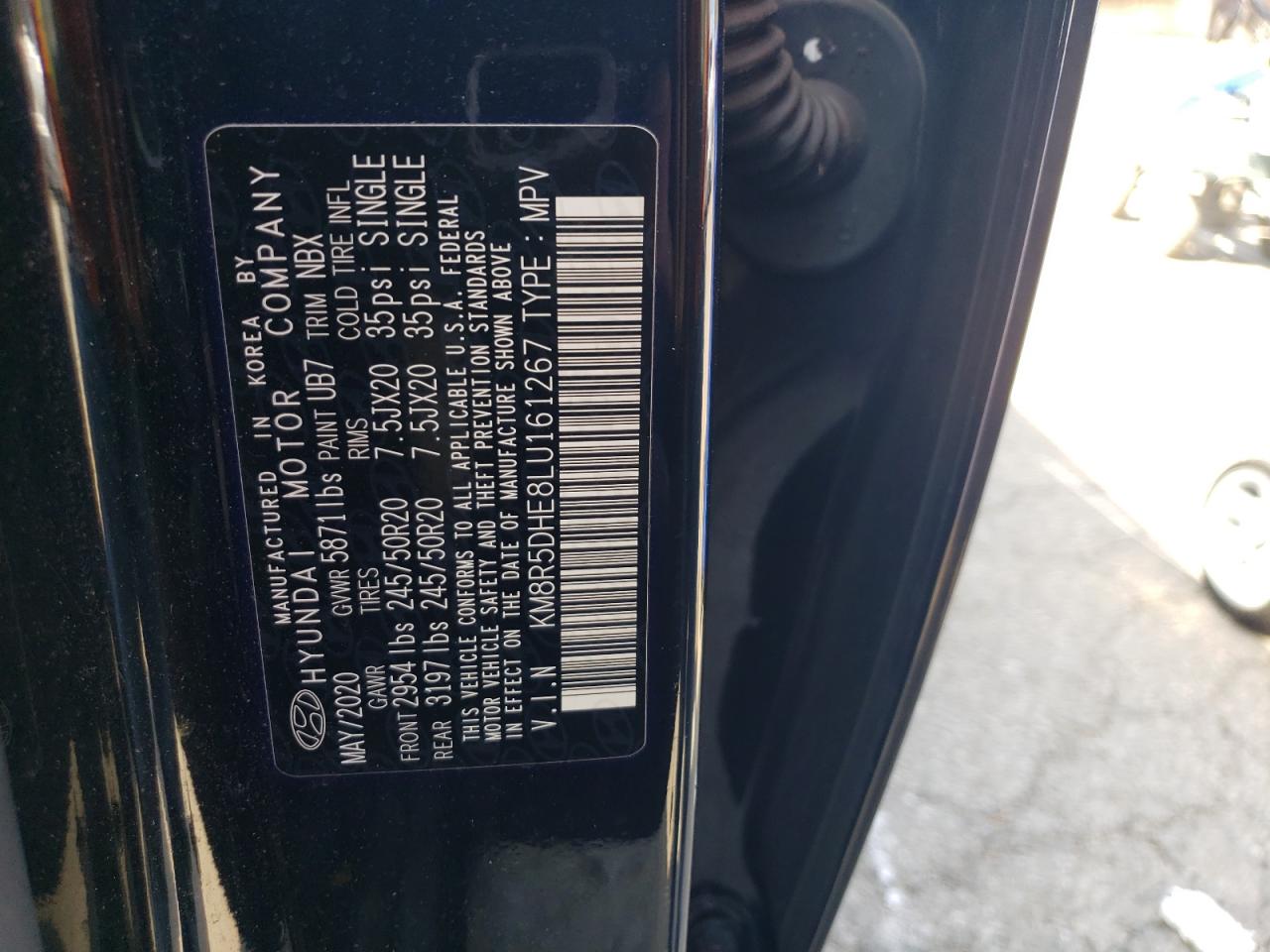 2020 Hyundai Palisade Limited VIN: KM8R5DHE8LU161267 Lot: 51529335