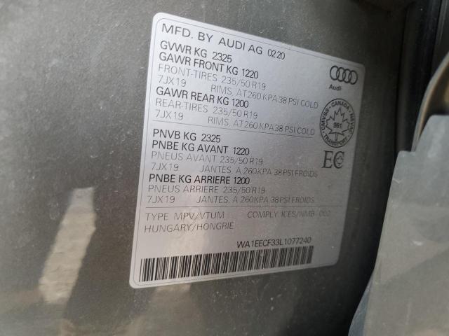 2020 AUDI Q3 PREMIUM PLUS S-LINE  