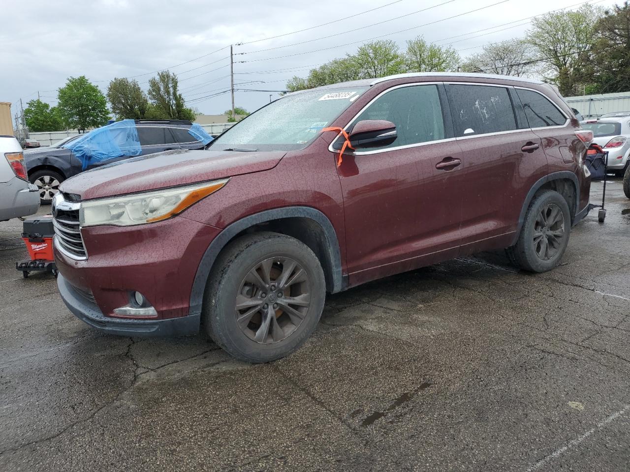 2014 Toyota Highlander Xle de vânzare în Moraine, OH - Minor Dent/Scratches