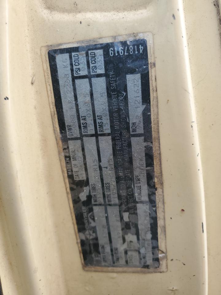 1986 Dodge D-Series D100 VIN: 1B7FD04H7GS079440 Lot: 54940455