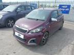 2014 PEUGEOT 108 FELINE for sale at Copart CHESTER