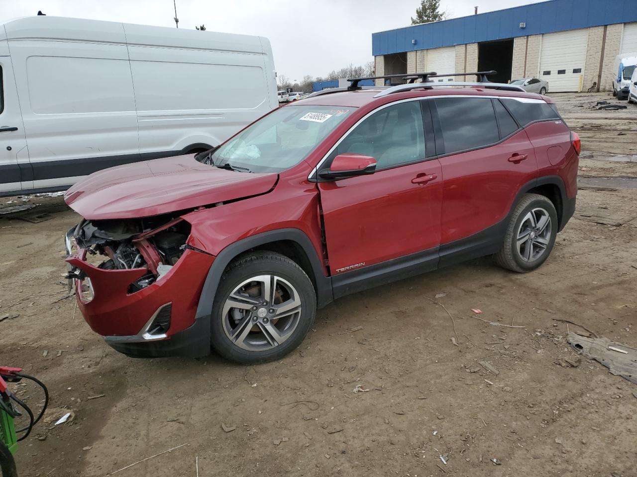2018 Gmc Terrain Slt იყიდება Woodhaven-ში, MI - Front End