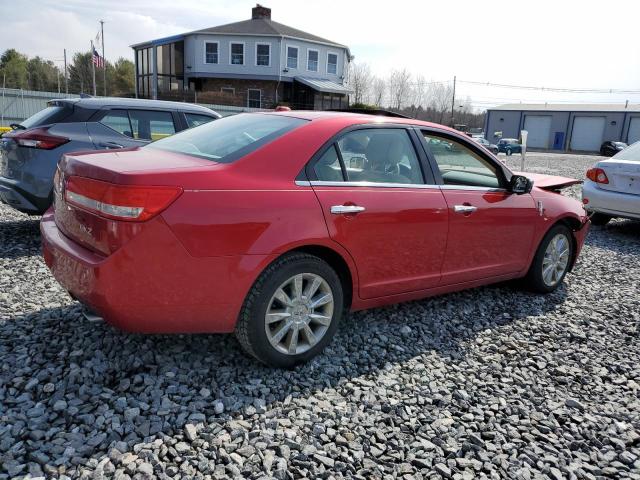 LINCOLN MKZ 2012 Czerwony