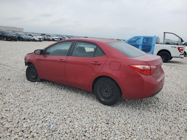  TOYOTA COROLLA 2018 Czerwony