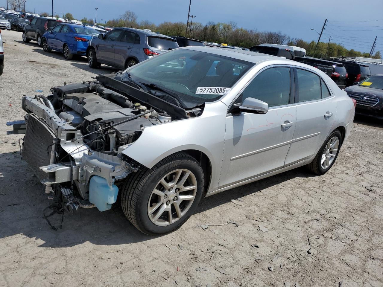 2015 Chevrolet Malibu 1Lt за продажба в Indianapolis, IN - Front End