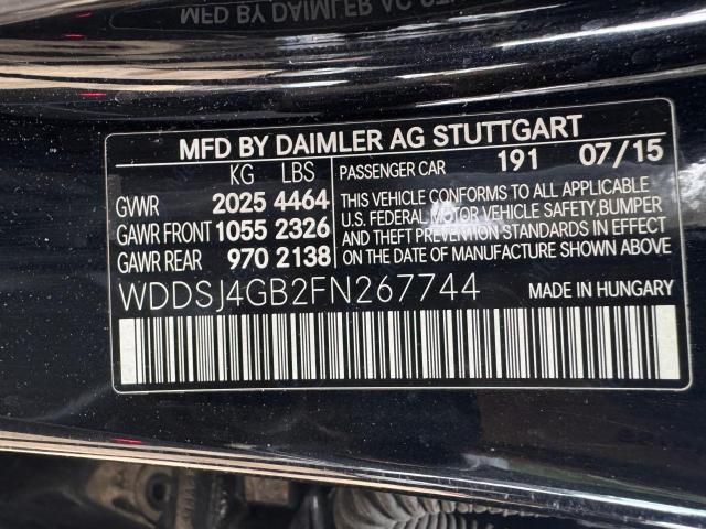 2015 MERCEDES-BENZ CLA 250 4MATIC