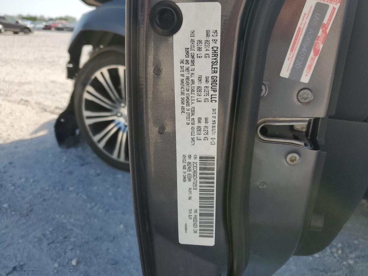 2013 Chrysler 300 S VIN: 2C3CCABG6DH732918 Lot: 53276375
