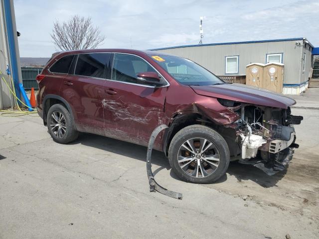  TOYOTA HIGHLANDER 2018 Бургунді