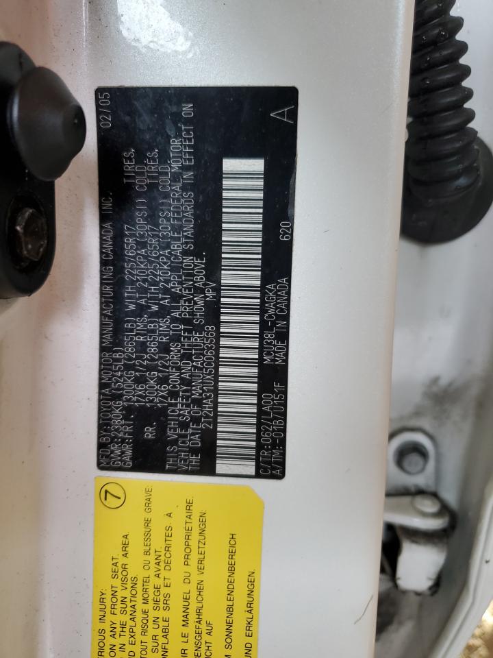 2005 Lexus Rx 330 VIN: 2T2HA31UX5C063568 Lot: 54203795