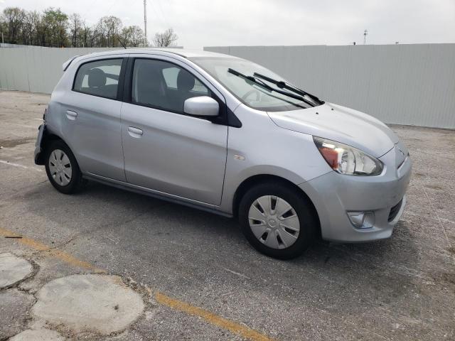 Hatchbacks MITSUBISHI MIRAGE 2015 Srebrny