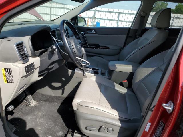  KIA SPORTAGE 2018 Красный