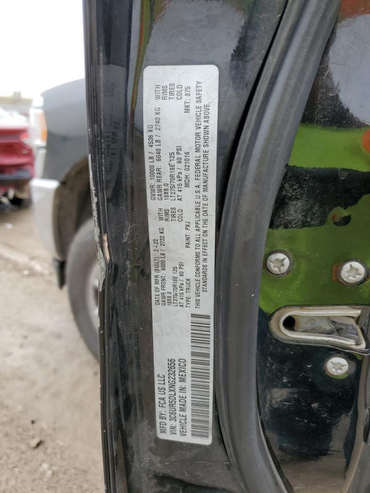 2022 Ram 2500 Big Horn/Lone Star VIN: 3C6UR5DLXNG232656 Lot: 54347805
