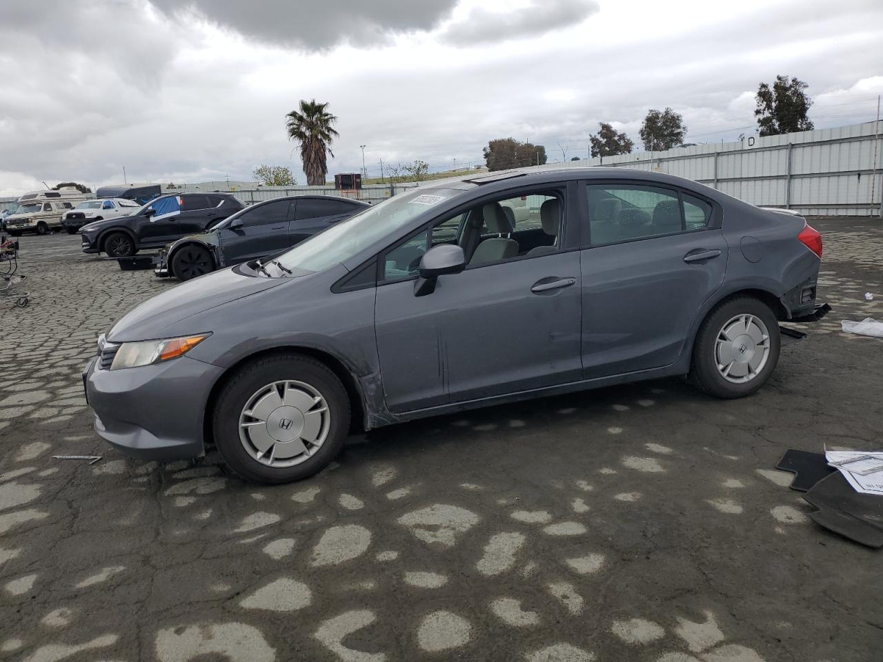 2012 Honda Civic Hf იყიდება Martinez-ში, CA - Rear End