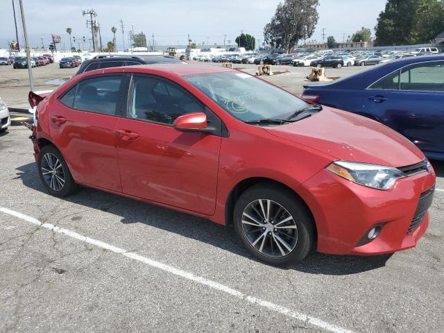 Sedans TOYOTA COROLLA 2016 Red