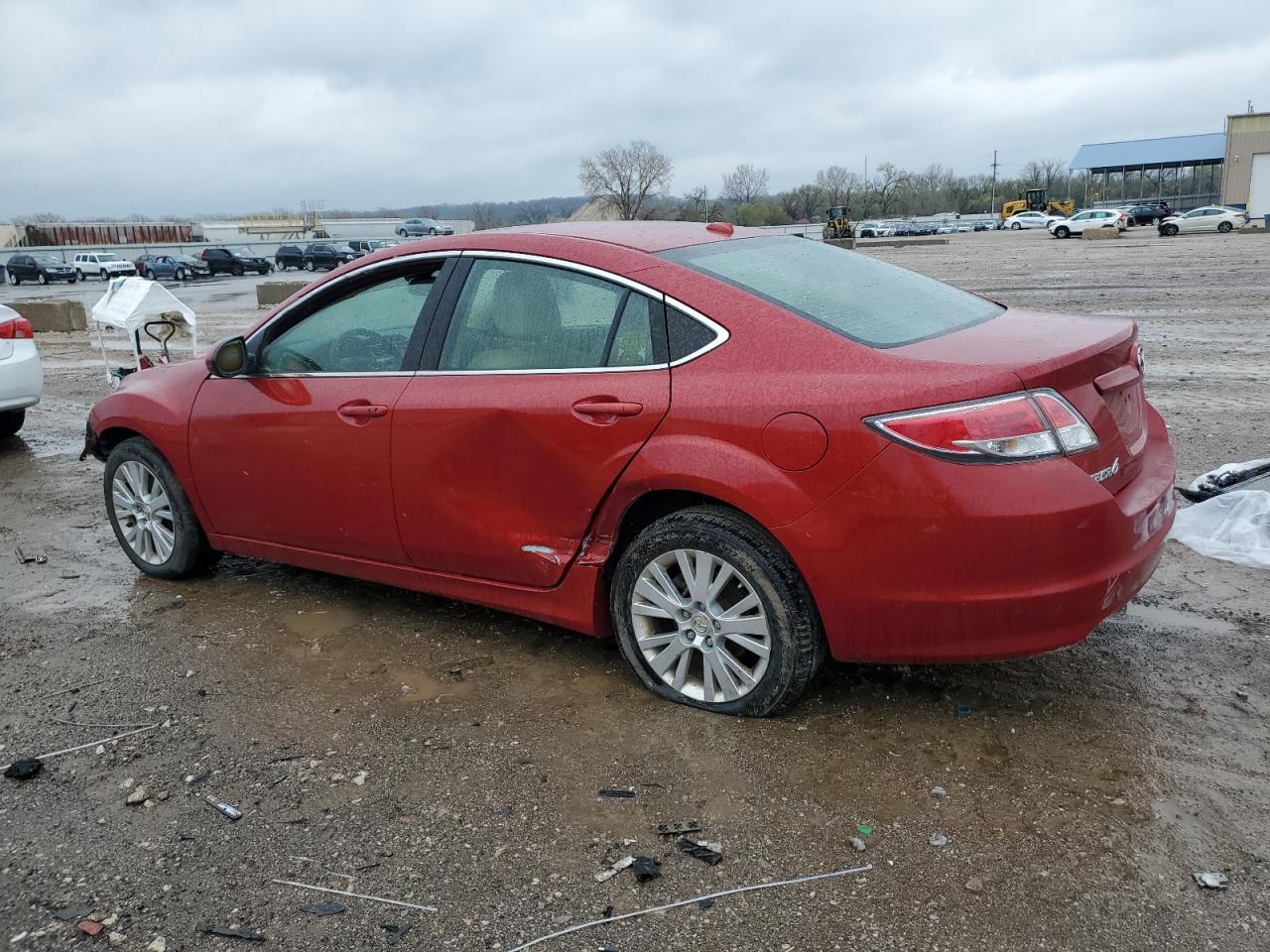 2009 Mazda 6 I red null gas 1YVHP82A395M05945 photo #3