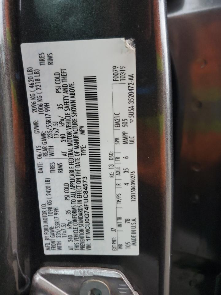 1fmcu0g74fuc84573 1FMCU0G74FUC84573 2015 Ford Escape Se