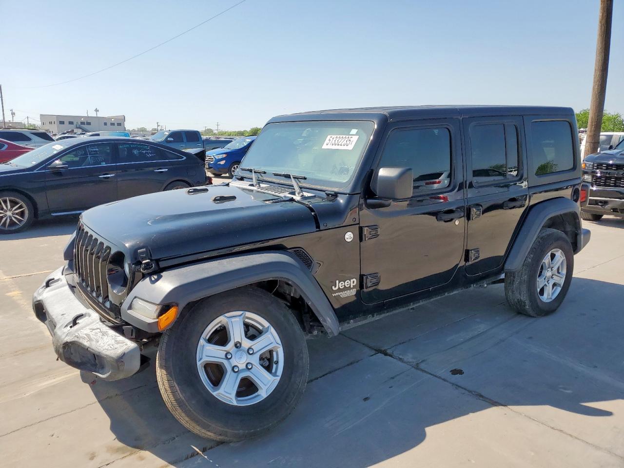 2019 Jeep Wrangler Unlimited Sport zu verkaufen in Grand Prairie, TX - Front End