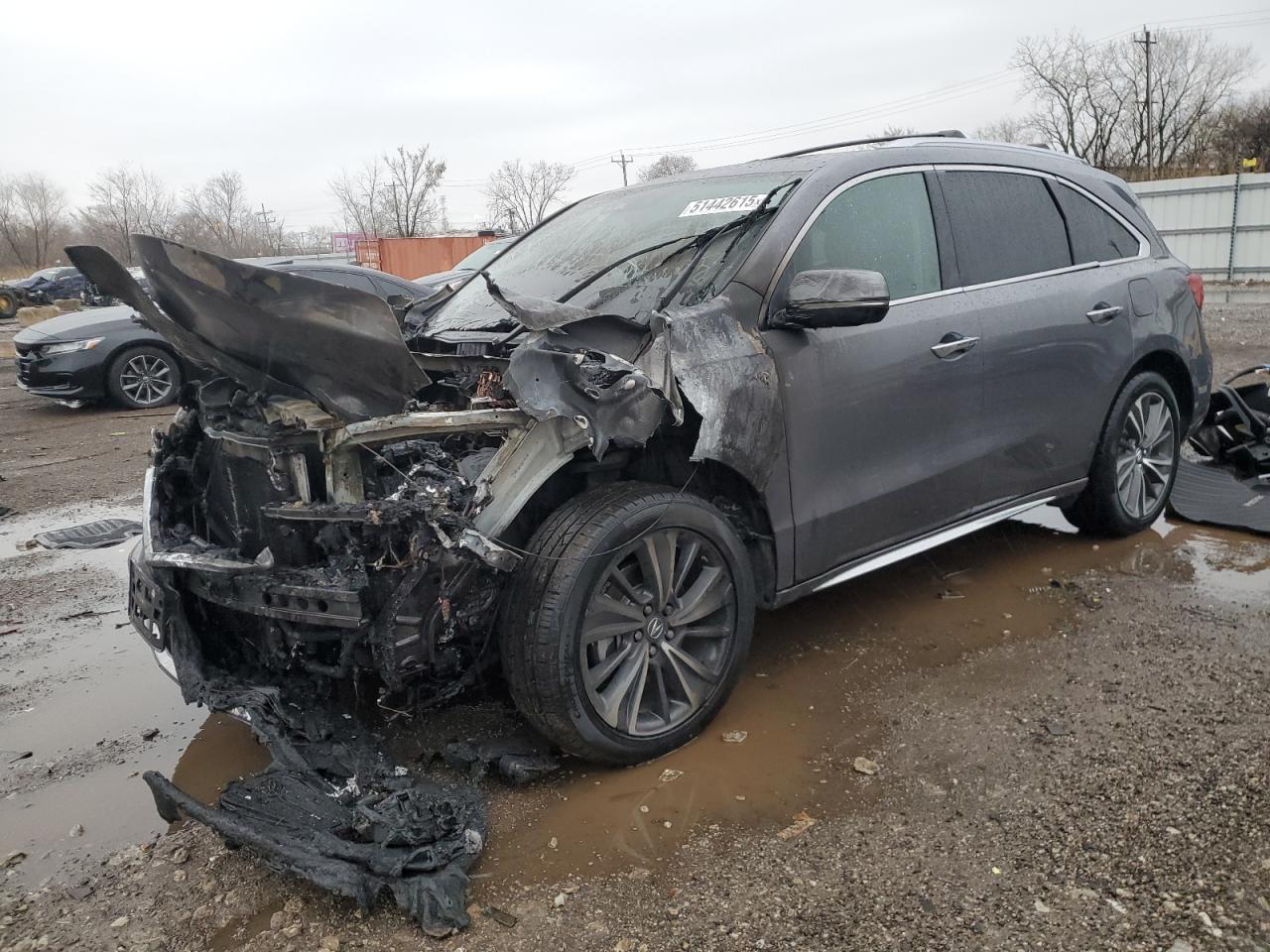 2020 Acura Mdx Sport Hybrid Technology for Sale in Chicago Heights, IL - Burn