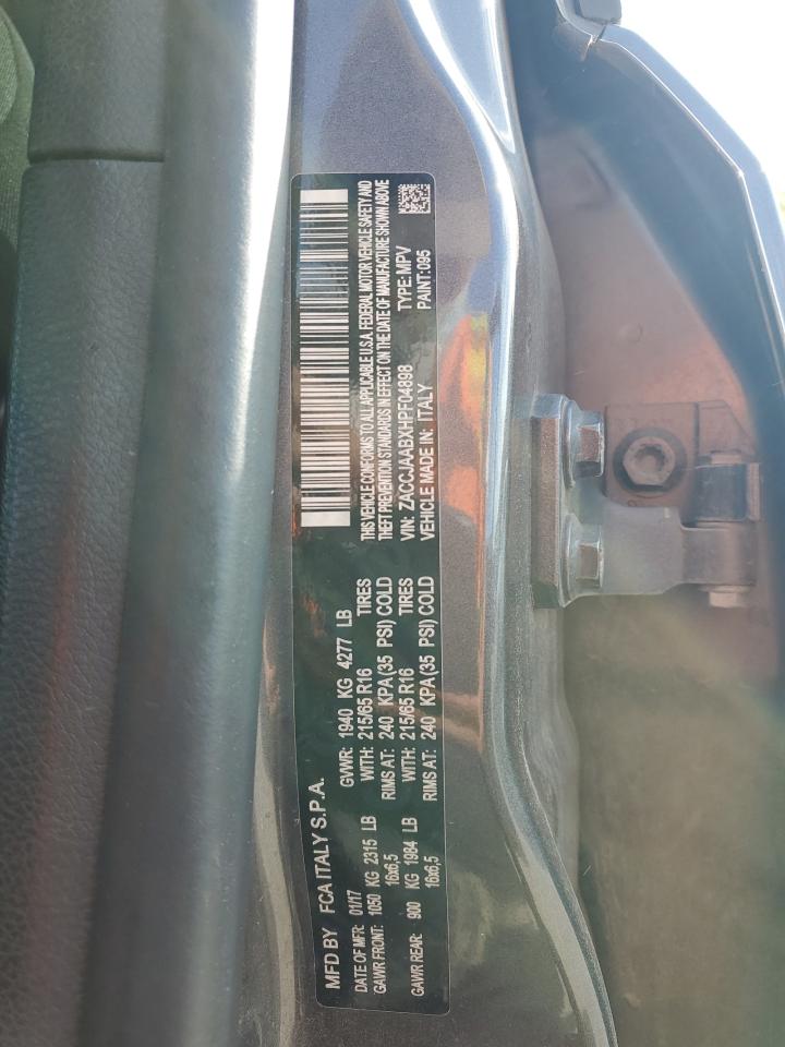 zaccjaabxhpf04898 ZACCJAABXHPF04898 2017 Jeep Renegade Sport