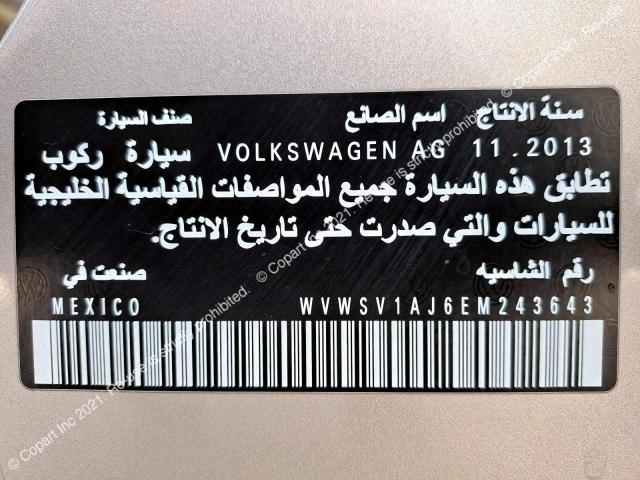 WVWSV1AJ6EM243643 - 2014 VOLKSWAGEN JETTA - #51726903