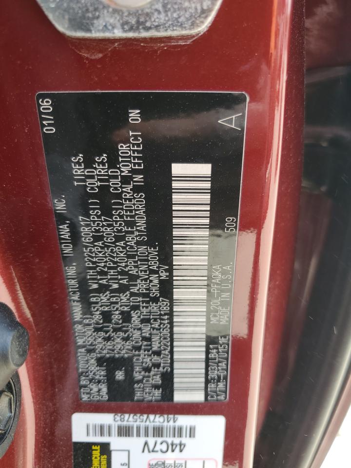 5TDZA22C06S441897 2006 Toyota Sienna Xle