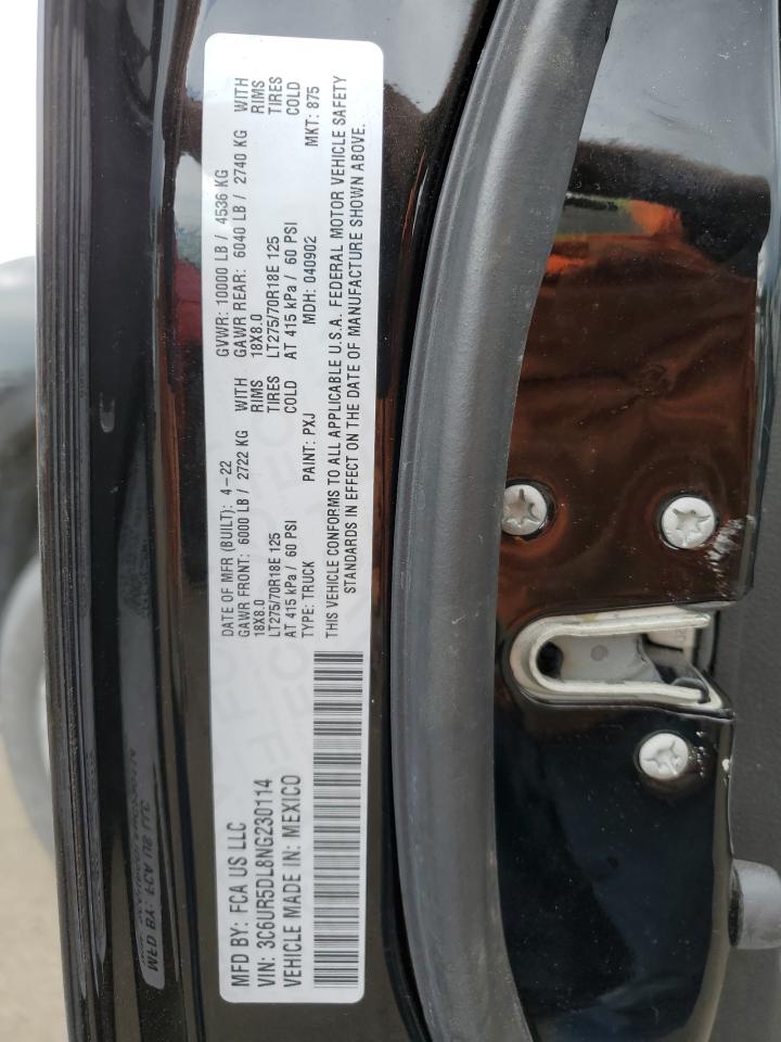 2022 Ram 2500 Big Horn/Lone Star VIN: 3C6UR5DL8NG230114 Lot: 54116433