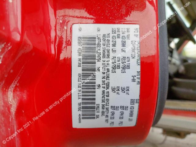 1J4FF48S1YL274754 - 2000 JEEP CHEROKEE S - #53478333