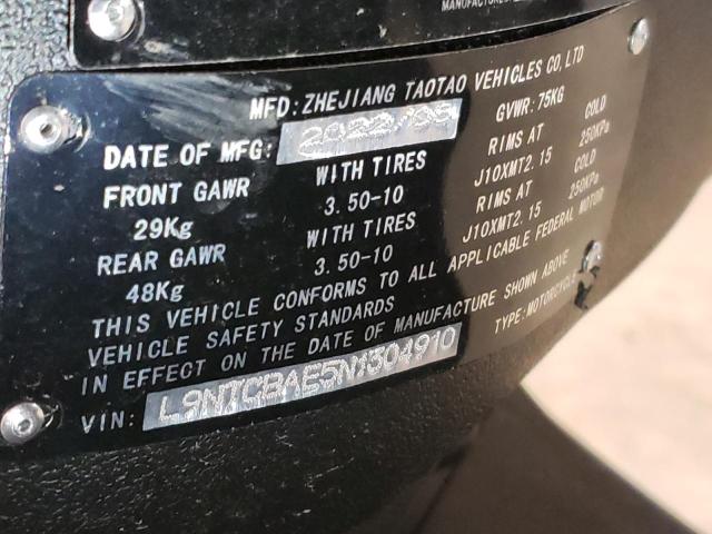 2022 TAO MOPED  