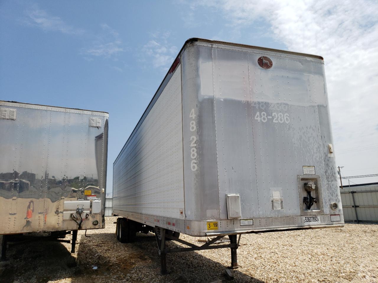 2005 Great Dane Trailer Dry 48Ft na sprzedaż w Grand Prairie, TX - Vandalism