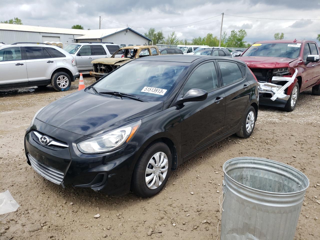 VIN KMHCT5AE0DU099974 2013 HYUNDAI ACCENT no.1