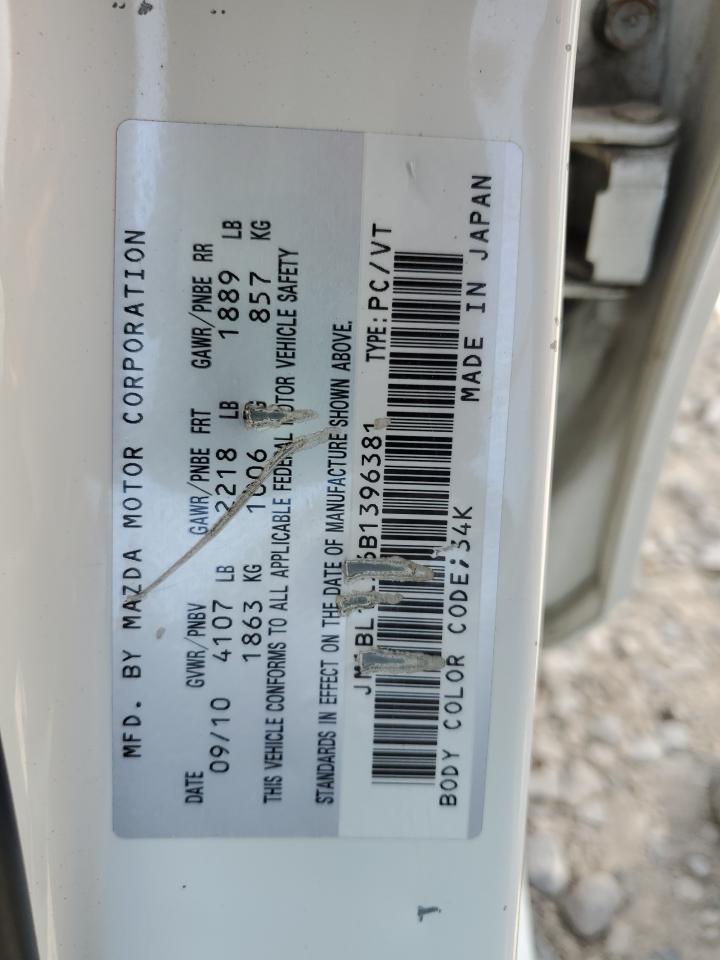 2011 Mazda 3 S VIN: JM1BL1L56B1396381 Lot: 80252065