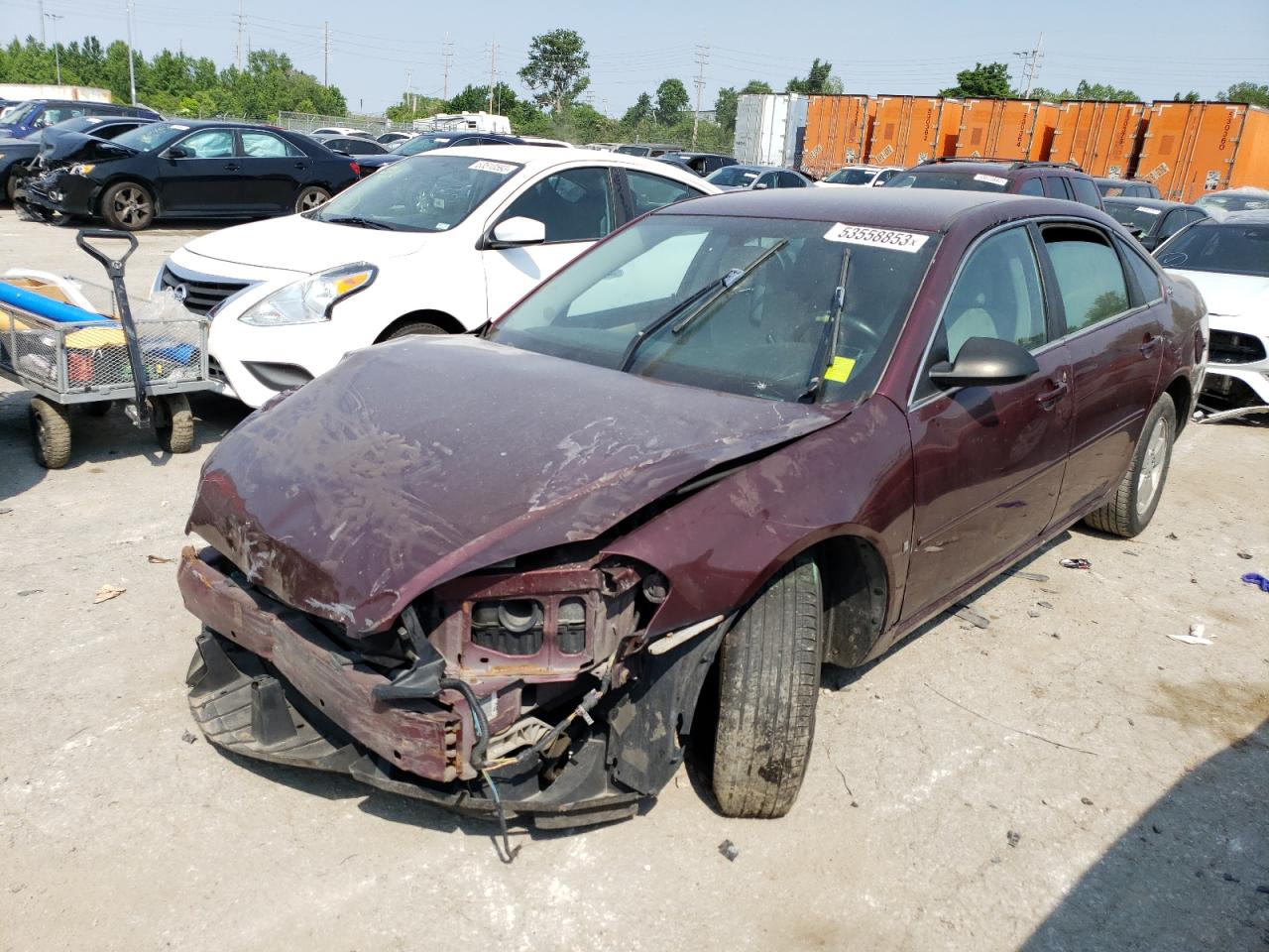2007 Chevrolet Impala Lt للبيع في Bridgeton، MO - Front End