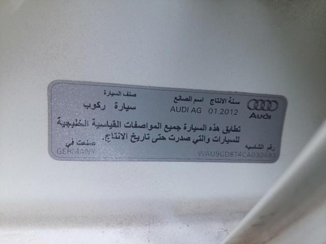 WAU9GD8T4CA030493 - 2012 AUDI A5 - #54034383
