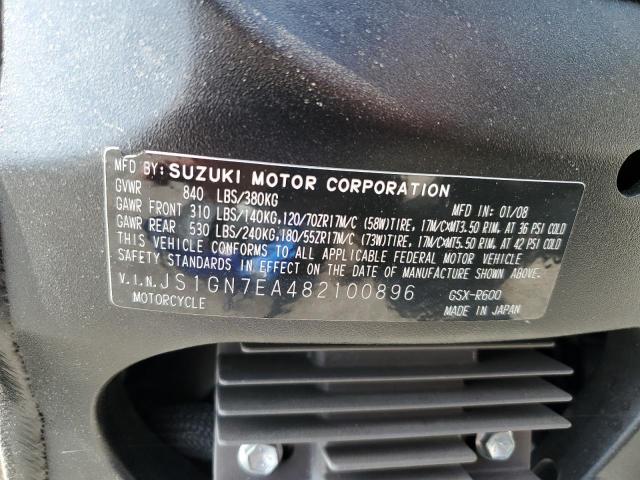 2008 SUZUKI GSX-R600 