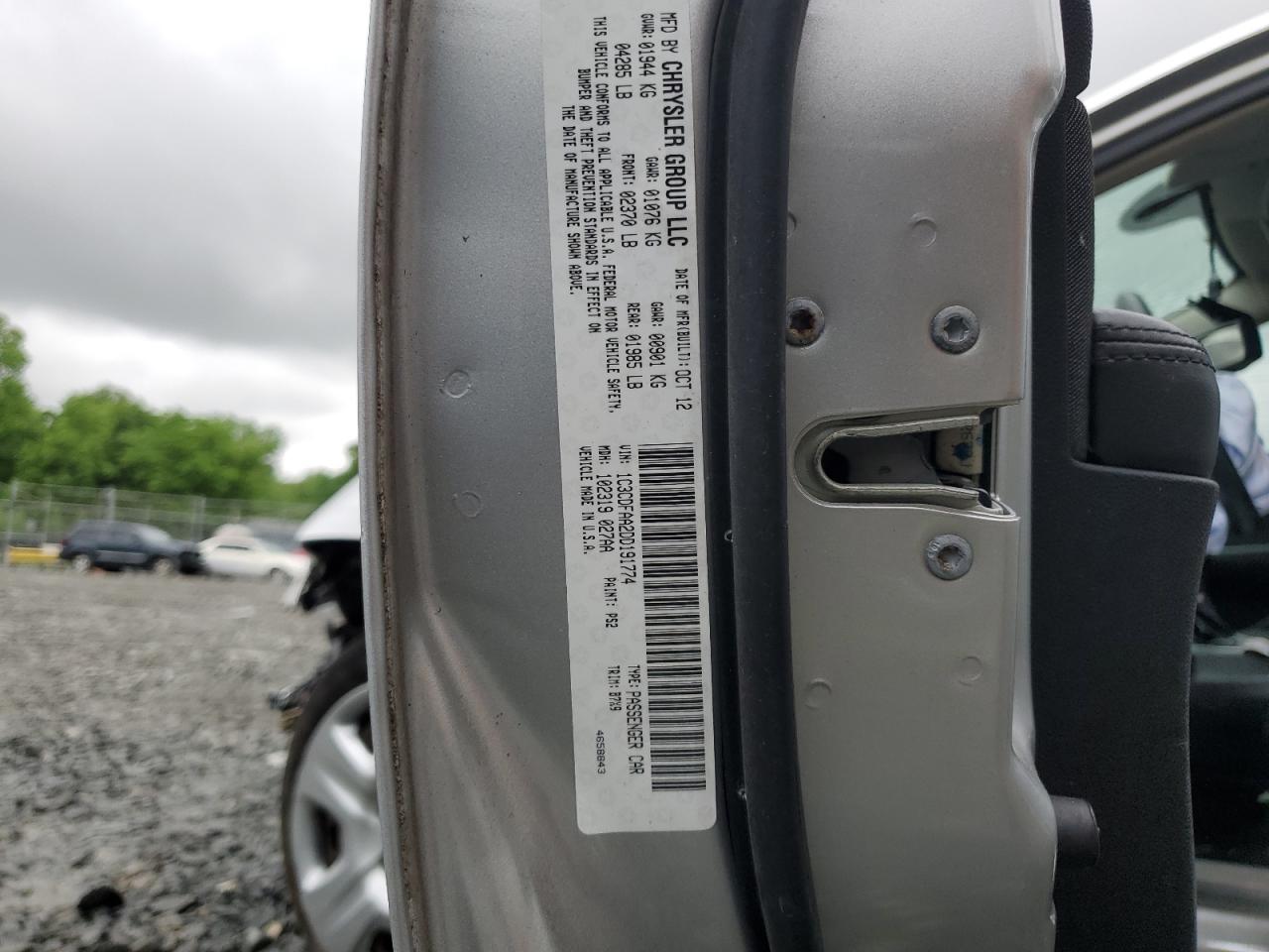 2013 Dodge Dart Se VIN: 1C3CDFAA2DD191774 Lot: 53773274