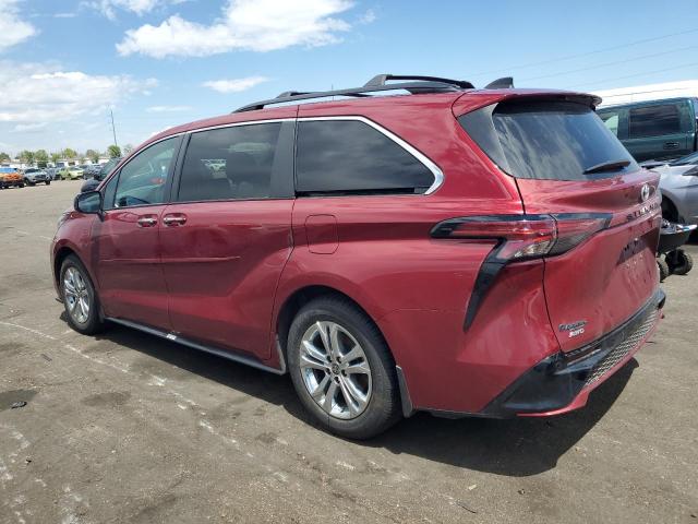  TOYOTA SIENNA 2022 Червоний