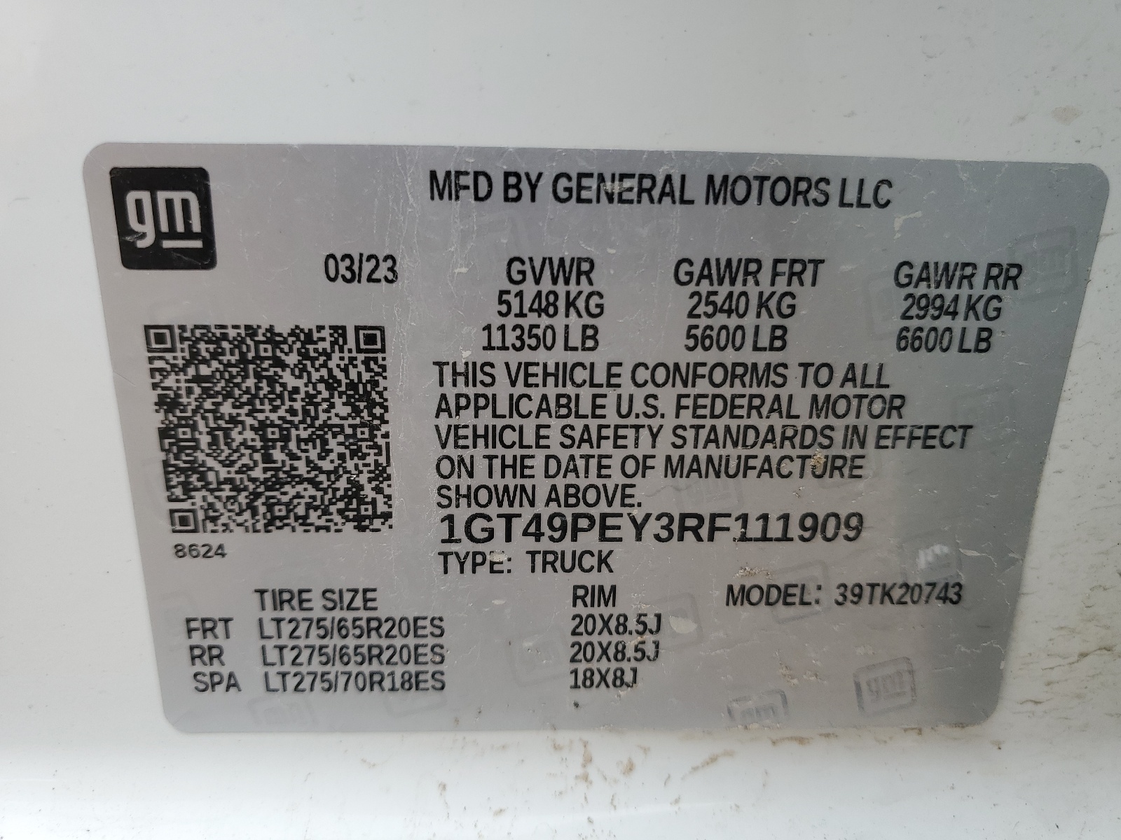 1GT49PEY3RF111909 2024 GMC Sierra K2500 At4