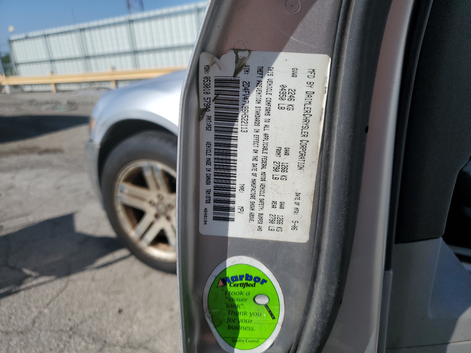 2D4FV47V86H522113 2006 Dodge Magnum Sxt