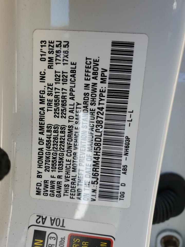 2013 Honda Cr-V Ex VIN: 5J6RM4H58DL038724 Lot: 54771854