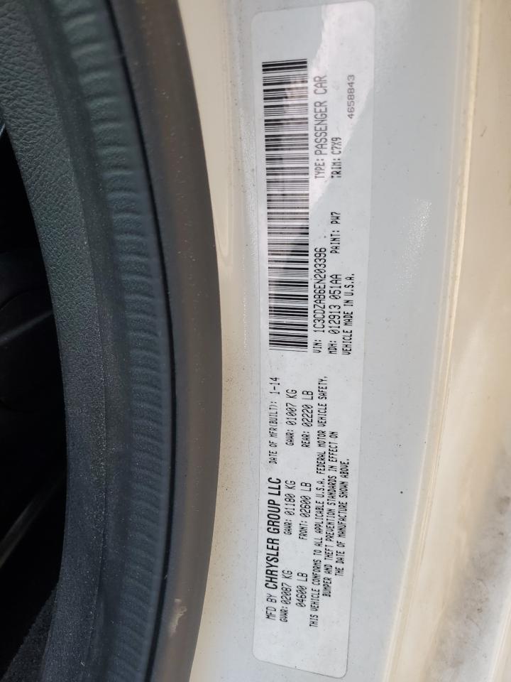 2014 Dodge Avenger Se VIN: 1C3CDZAB6EN203396 Lot: 55877084