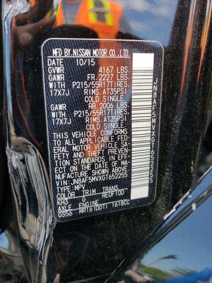 2016 Nissan Juke S VIN: JN8AF5MVXGT652255 Lot: 55210734