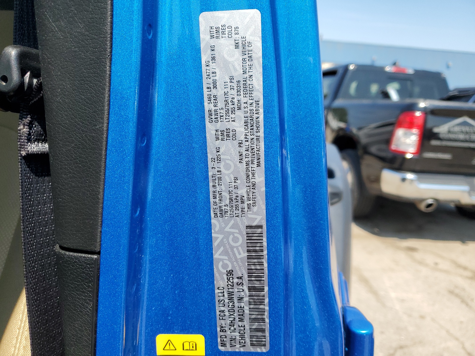 1C4HJXDG3NW122596 2022 Jeep Wrangler Unlimited Sport