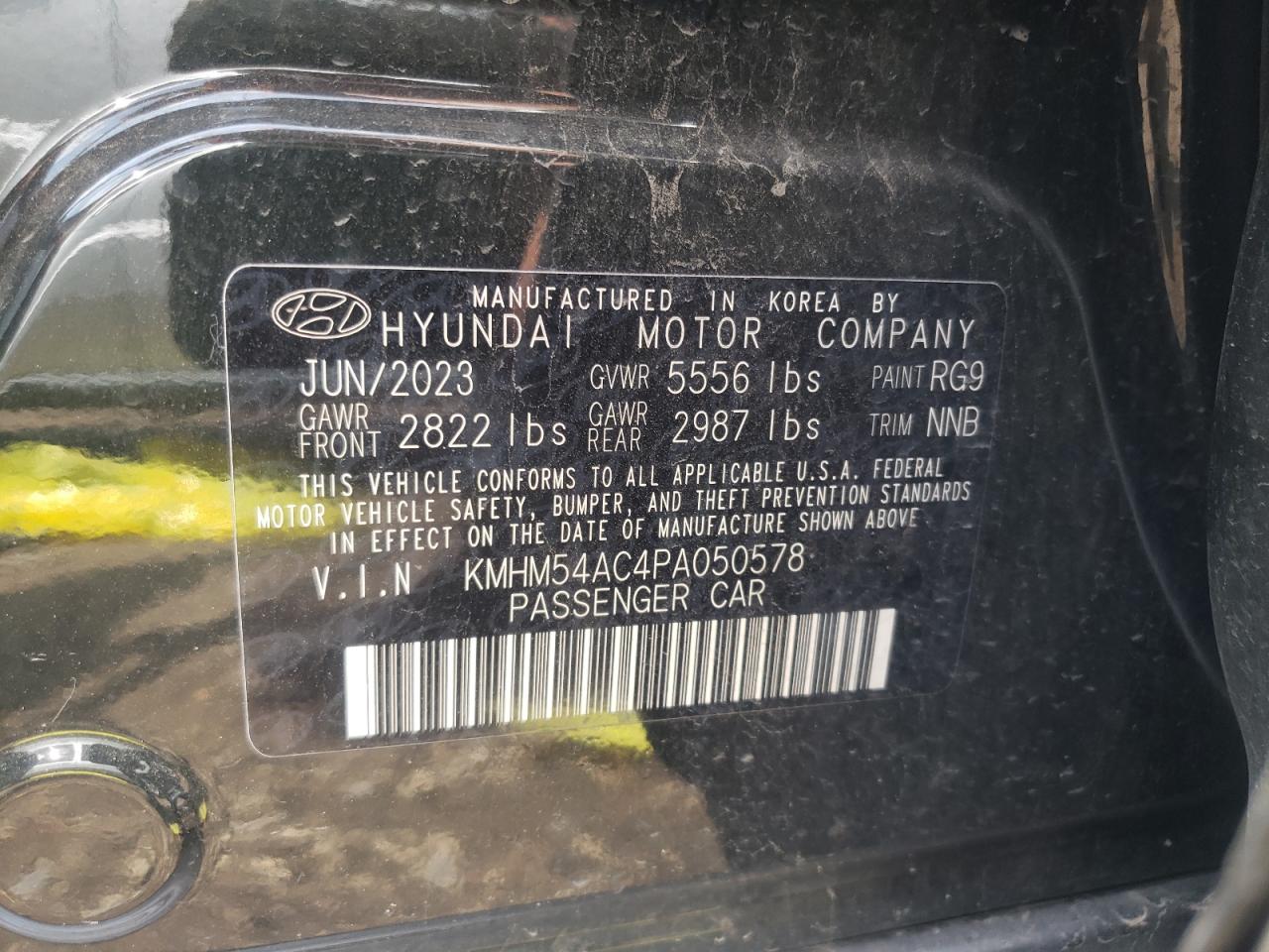 2023 Hyundai Ioniq 6 Limited VIN: KMHM54AC4PA050578 Lot: 55155374