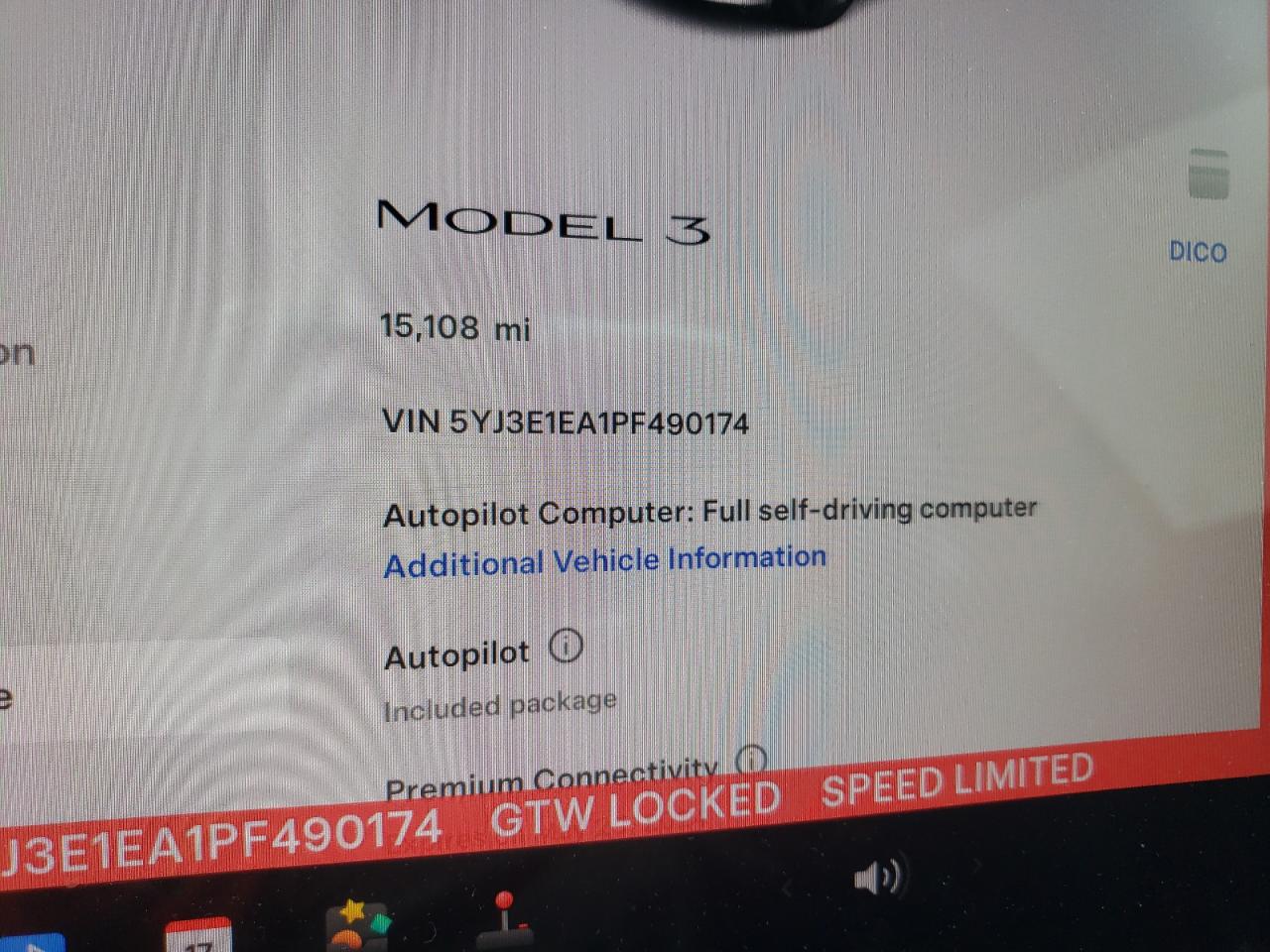 2023 Tesla Model 3 VIN: 5YJ3E1EA1PF490174 Lot: 55072954