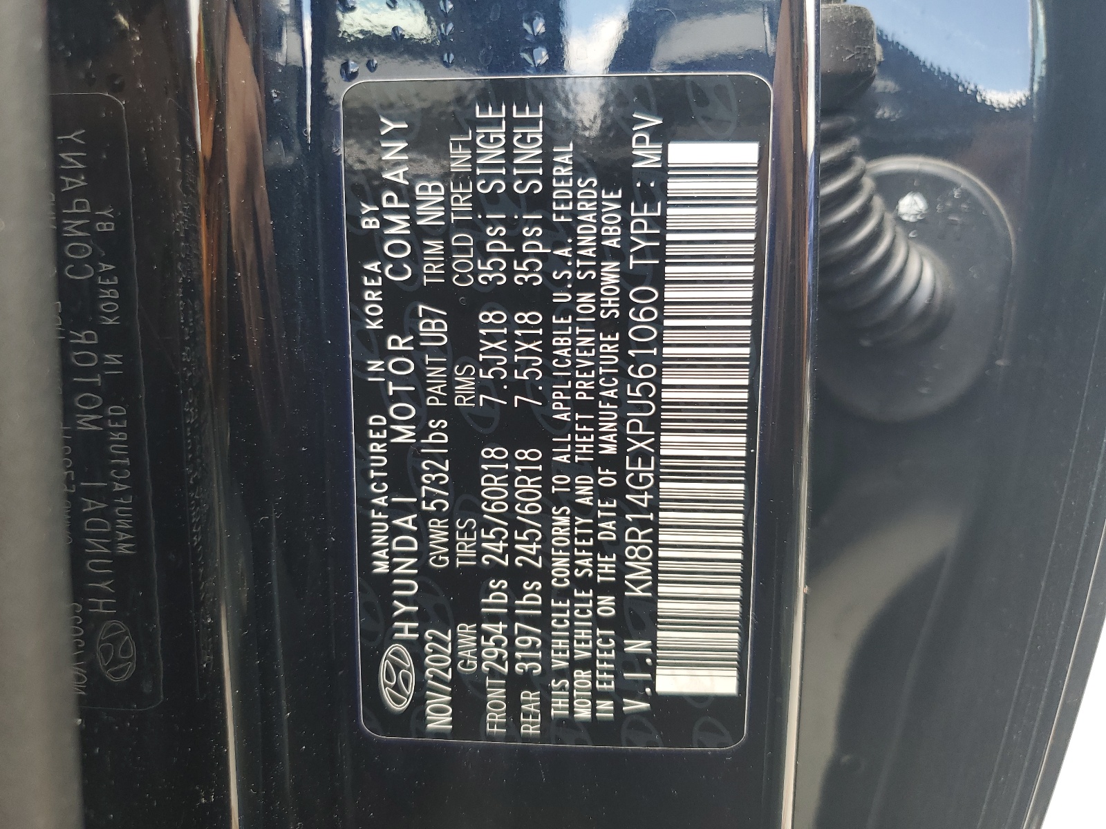 KM8R14GEXPU561060 2023 Hyundai Palisade Se