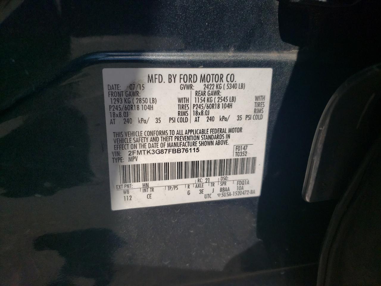 2015 Ford Edge - Image 15
