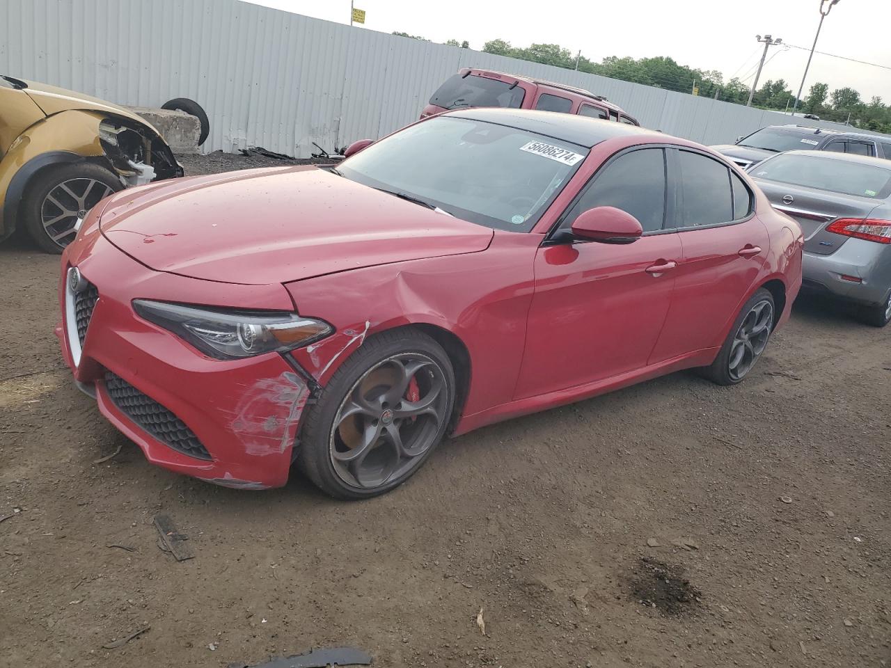 2017 Alfa Romeo Giulia Ti Q4 продається в New Britain, CT - Front End