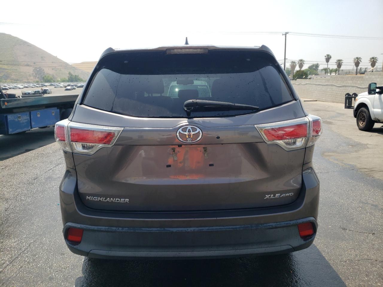 2015 Toyota Highlander Xle VIN: 5TDJKRFH1FS199257 Lot: 55449744