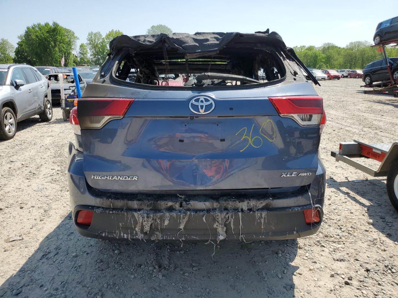 2019 Toyota Highlander Se VIN: 5TDJZRFH6KS735173 Lot: 54961664